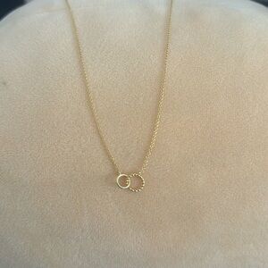 Gorjana necklace interlocked rings
